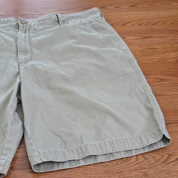 Y2K Vintage Timberland Men's Khaki Baggy Chino Shorts Size W40 Relaxed Skater - Picture 3 of 15